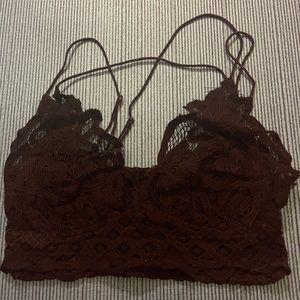 Free people one Adella Bralette Black sz M
